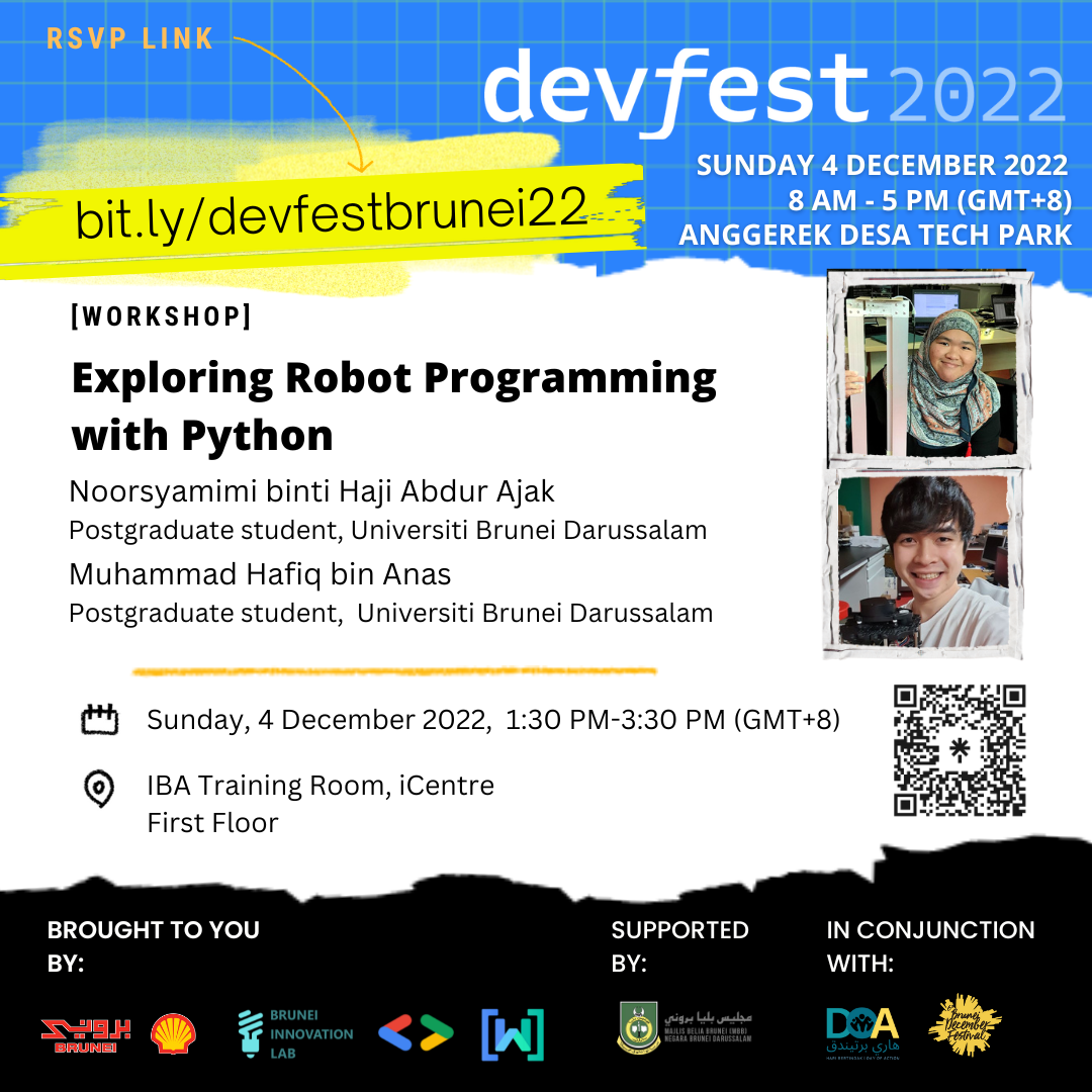 Robotic workshop at GDG Brunei DevFest 2022