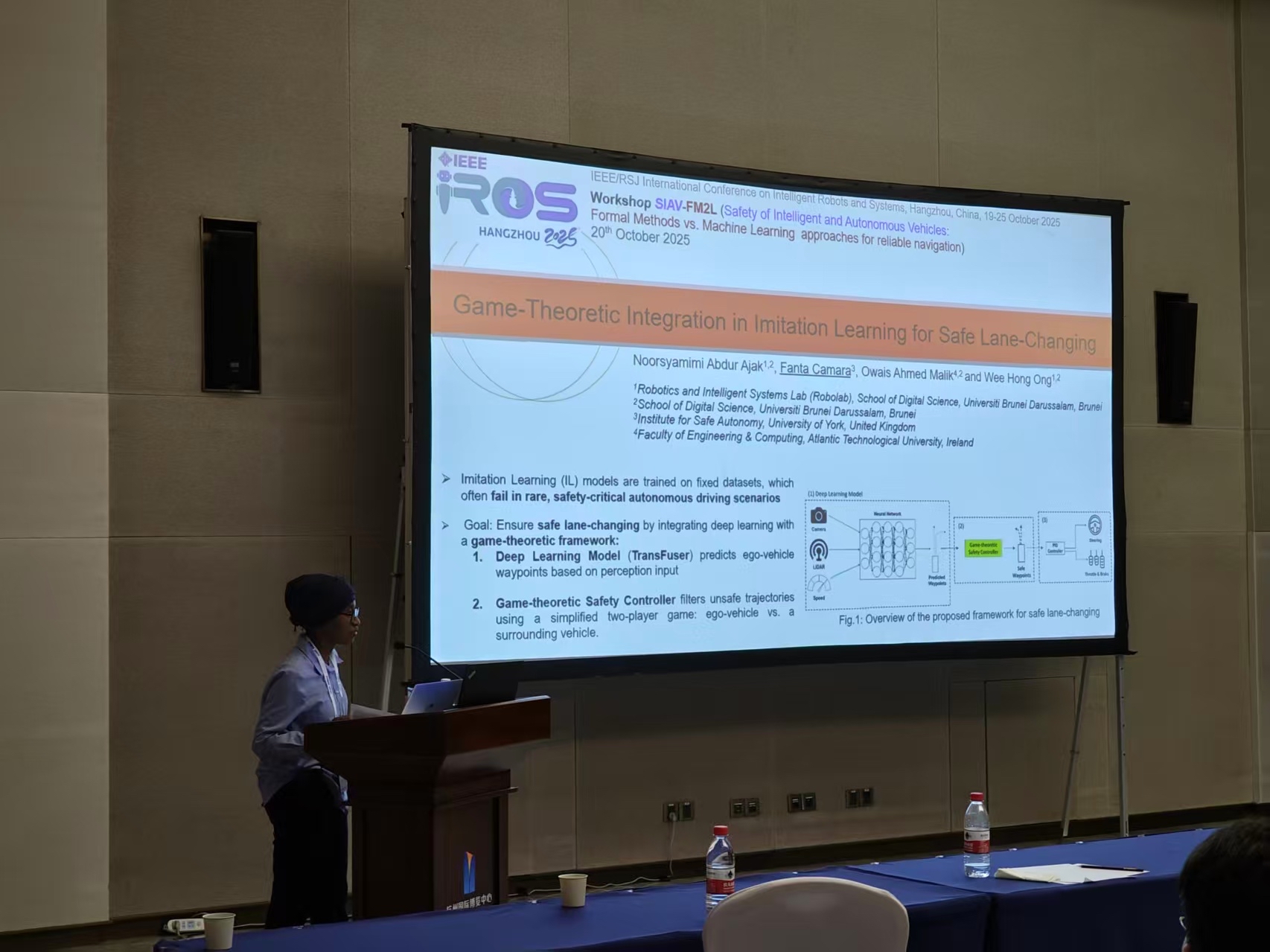 Syamimi’s poster presented at SIAV-FM2L Workshop at IROS 2025