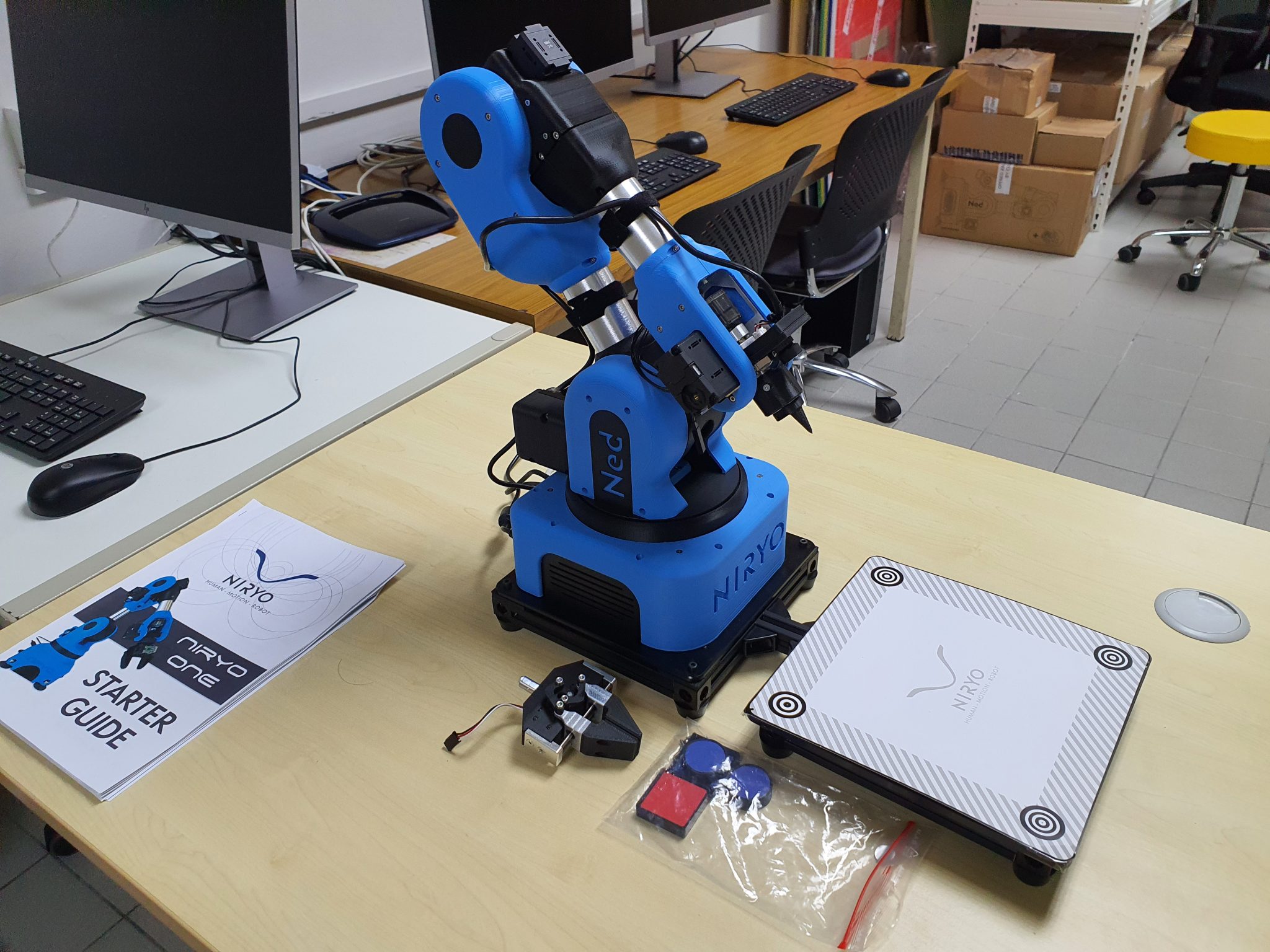 Teleop and digital twin of Niryo NED 6-DoF robotic arm